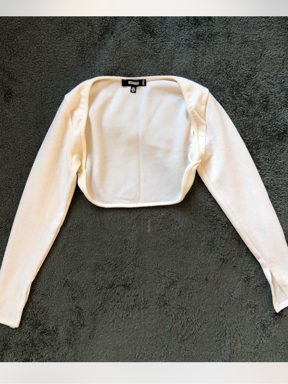 Missguided White Cropped Bolero Cardigan